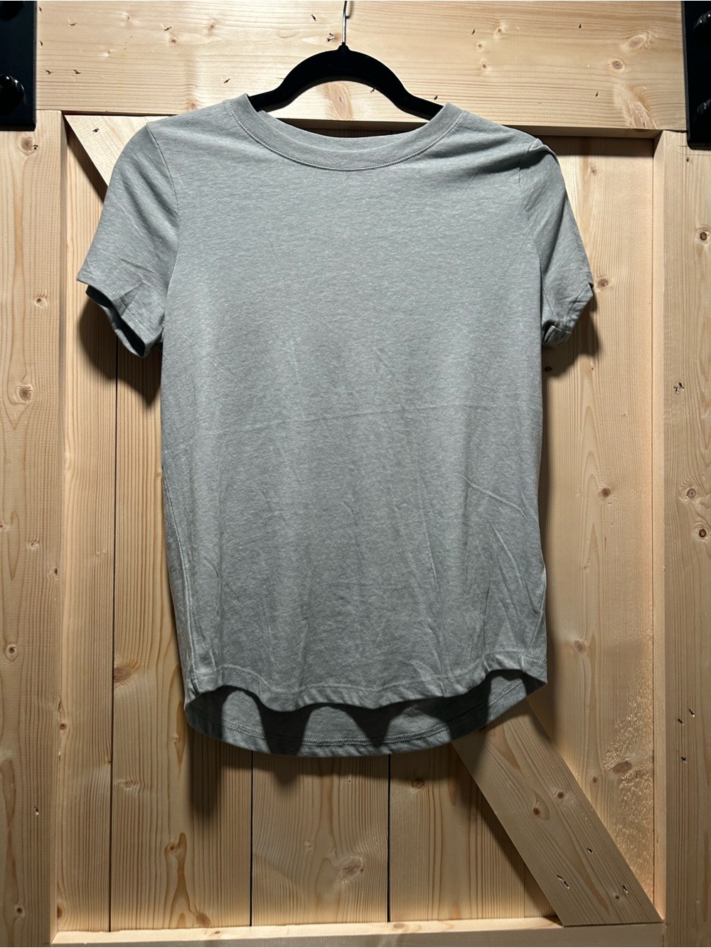 Madewell Women's Short Sleeve Crewneck Tee in Light Gray